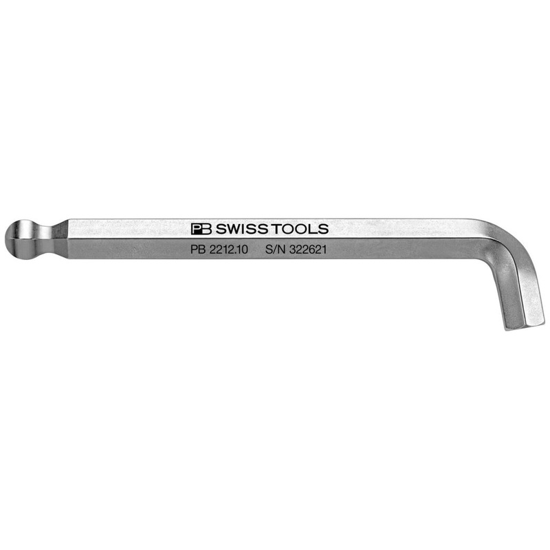 PB Swiss PB 2212.10 Ballpoint Hex Key L- Wrenches For Hexagon Socket Screws, L- 125 mm