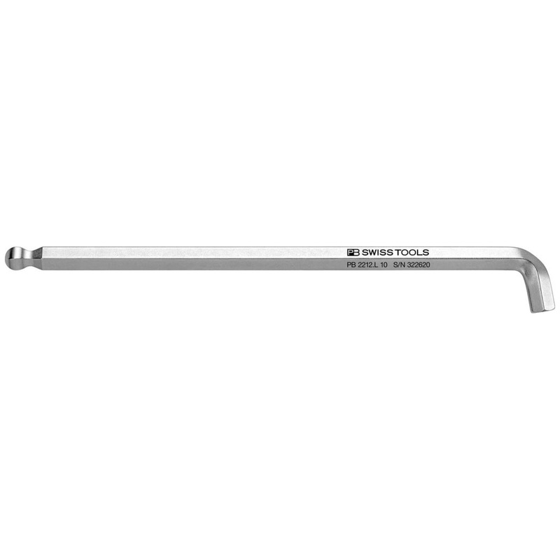 PB Swiss  PB 2212.L 10 Hex Key L - Wrench Long  with Ball Point  And  With Short Key, L.220 mm