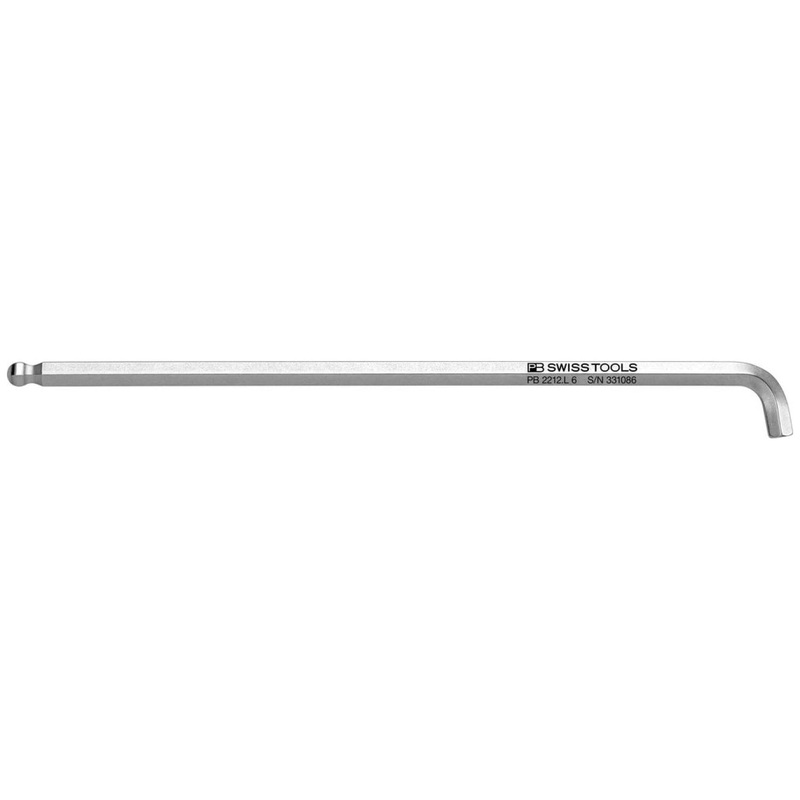 PB Swiss PB 2212.L 6 Hex Key L - Wrench Long  with Ball Point  And  With Short Key, 185 mm