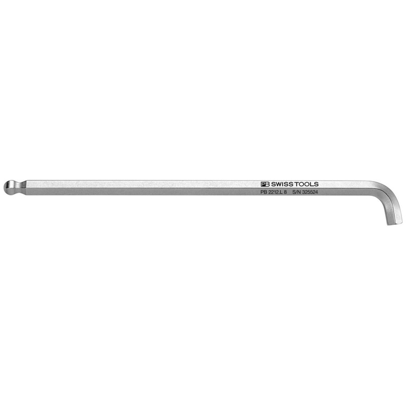 PB Swiss PB 2212.L 8 Hex Key L - Wrench Long  with Ball Point  And  With Short Key, L. 200 mm