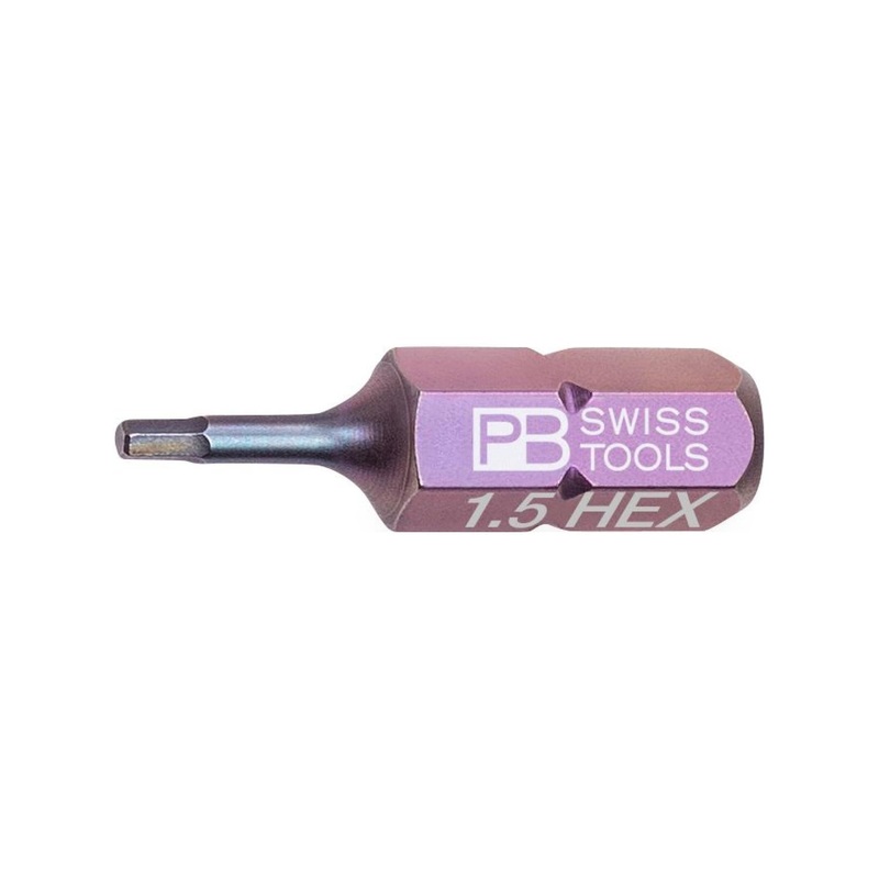 PB Swiss  PB C6.210/1,5 PrecisionBits for Hexagon Socket Screws L. 25 mm
