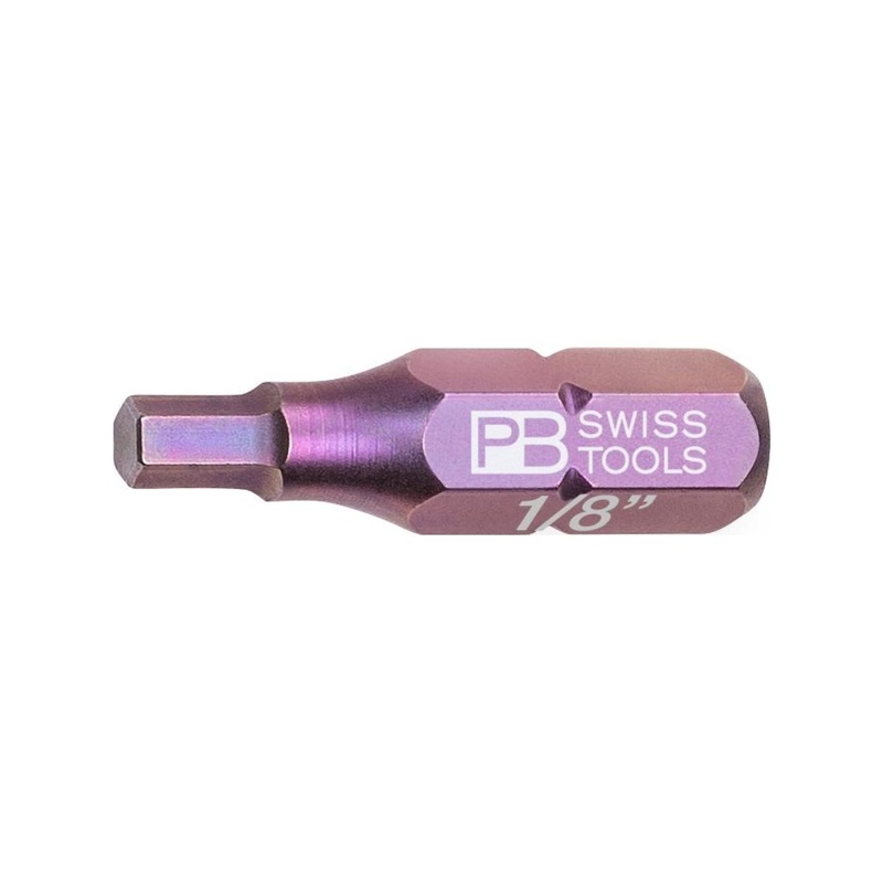 PB Swiss PB C6.213Z-1/8 PrecisionBit, For Hexagon Socket Screws (Inch), L- 25 mm