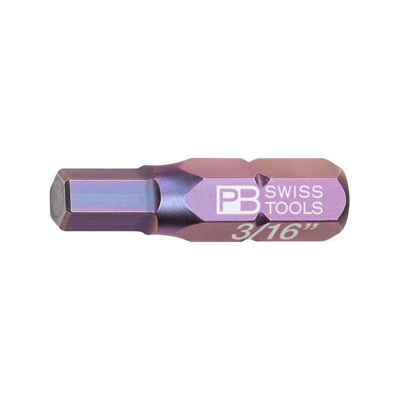 PB Swiss PB C6.213Z-3/16 PrecisionBit, For Hexagon Socket Screws (Inch), L- 25 mm