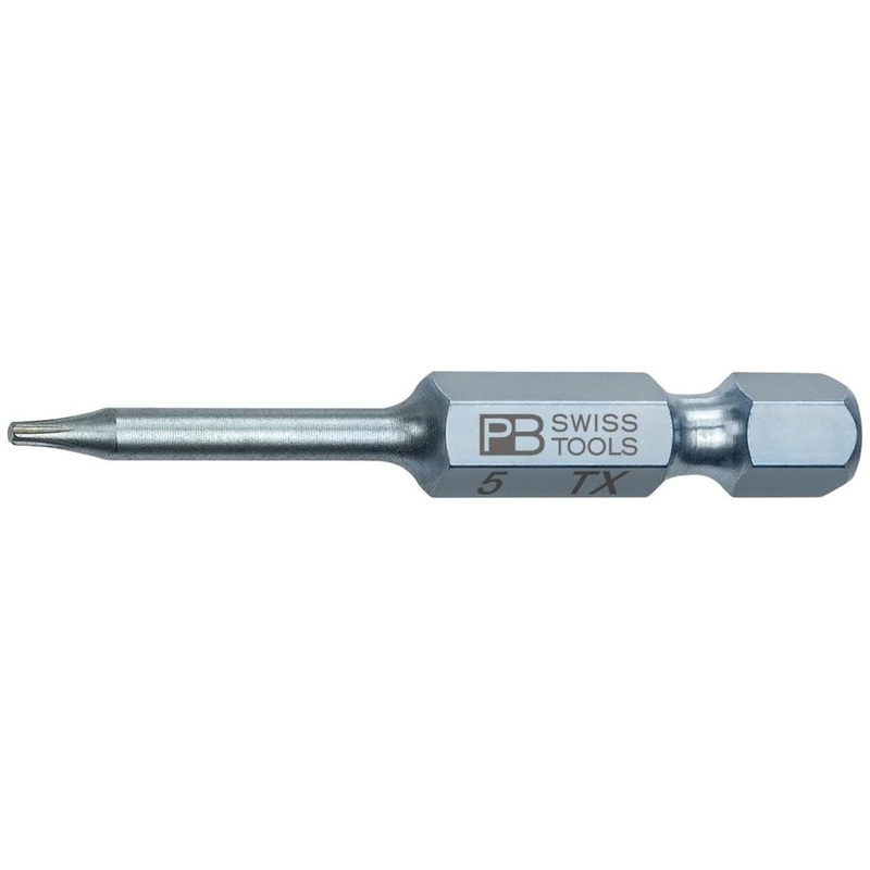 PB Swiss PB E6.400/5-50 Precision Bits For TORX Screws, S - T5
