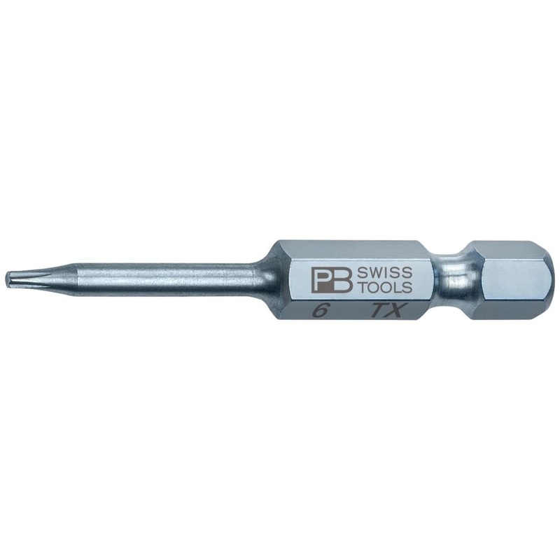 PB Swiss PB E6.400/6-50 Precision Bits For TORX Screws, S - T6