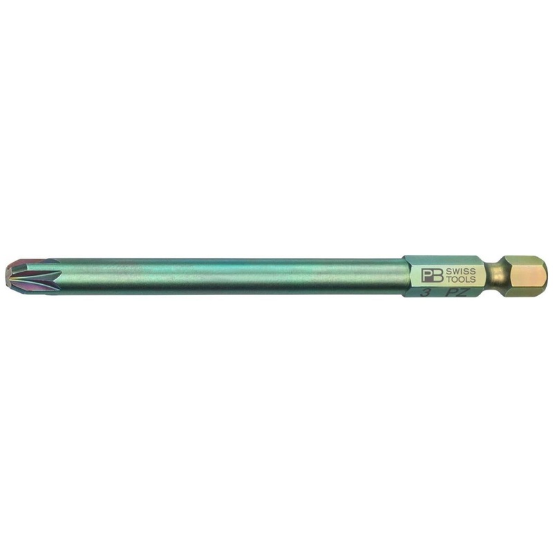 PB Swiss PB E6L.192/3 Long Blade Precision Bits For PoziDriv Screws, S- PZ3