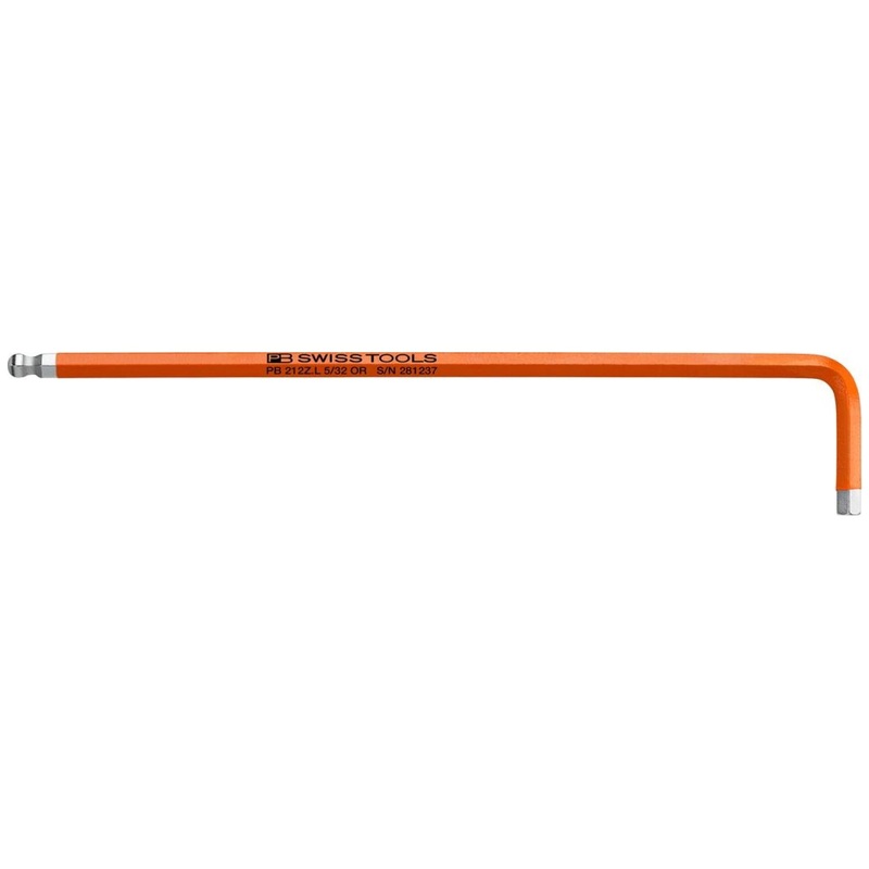 PB Swiss Tools PB 212Z.L 5/32 OR RainBow key L-wrenches, long, with ball point, 5/32 Inch