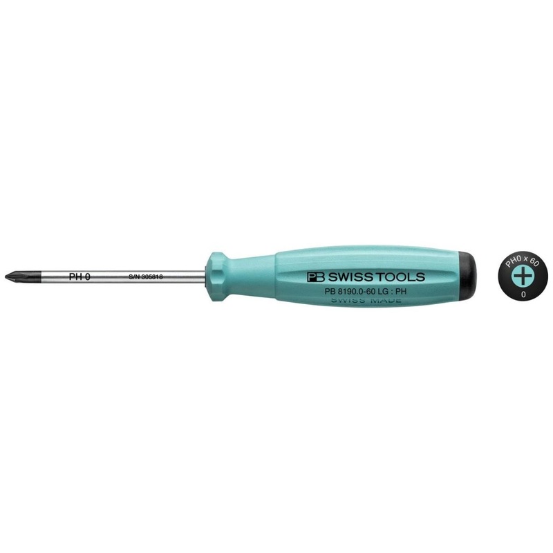 PB Swiss Tools PB 8190.0-60 LG SwissGrip Screwdrivers, Phillips