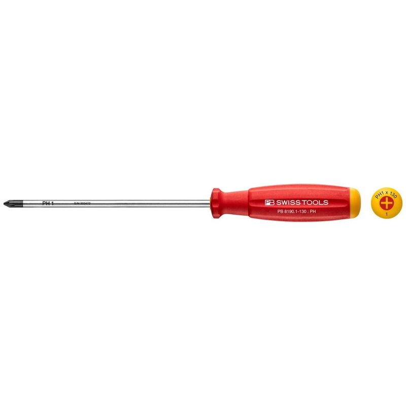 PB Swiss Tools PB 8190.1-130 SwissGrip screwdrivers PH1, 130 mm