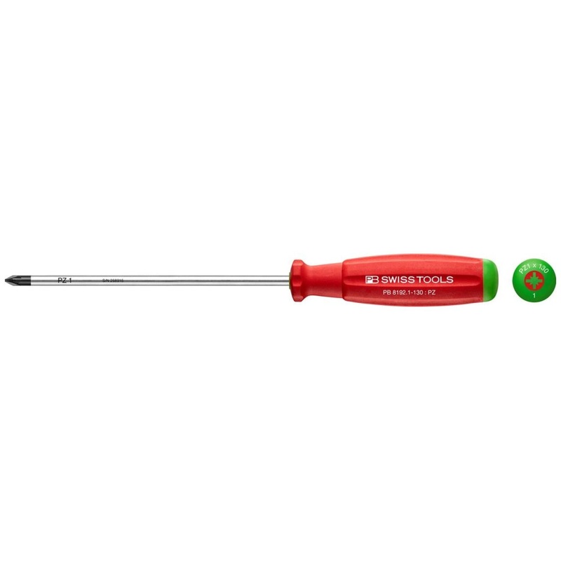 PB Swiss Tools PB 8192.1-130 SwissGrip Screwdrivers PZ1, 130 mm