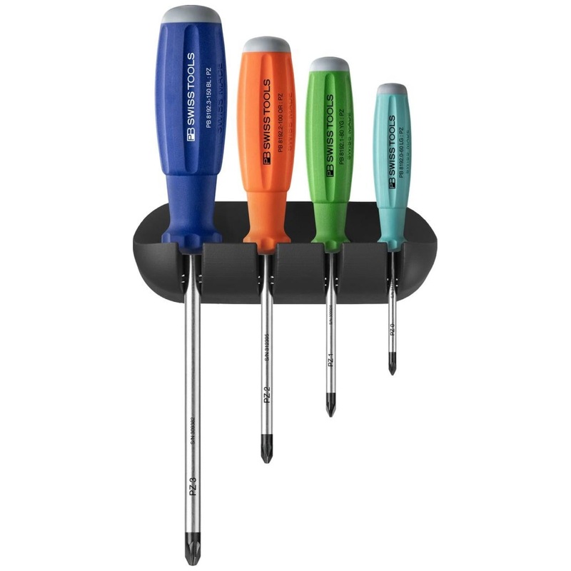 PB Swiss Tools PB 8243.RB SwissGrip Screwdrivers 4 Pcs