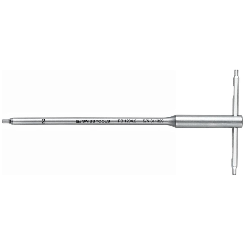 PB Swiss PB 1204.2 Hex Screwdriver with Sliding T-Handle, 2 mm, 125 mm