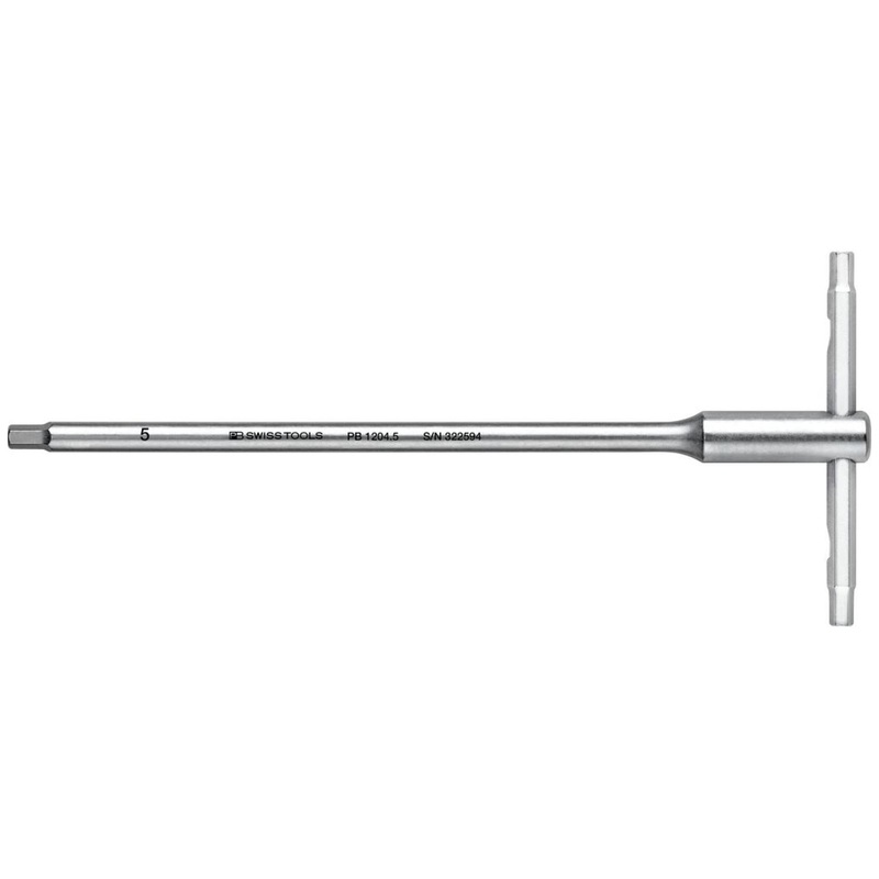 PB Swiss PB 1204.5  Hex Screwdriver with Sliding T-Handle, 5 mm, 195 mm