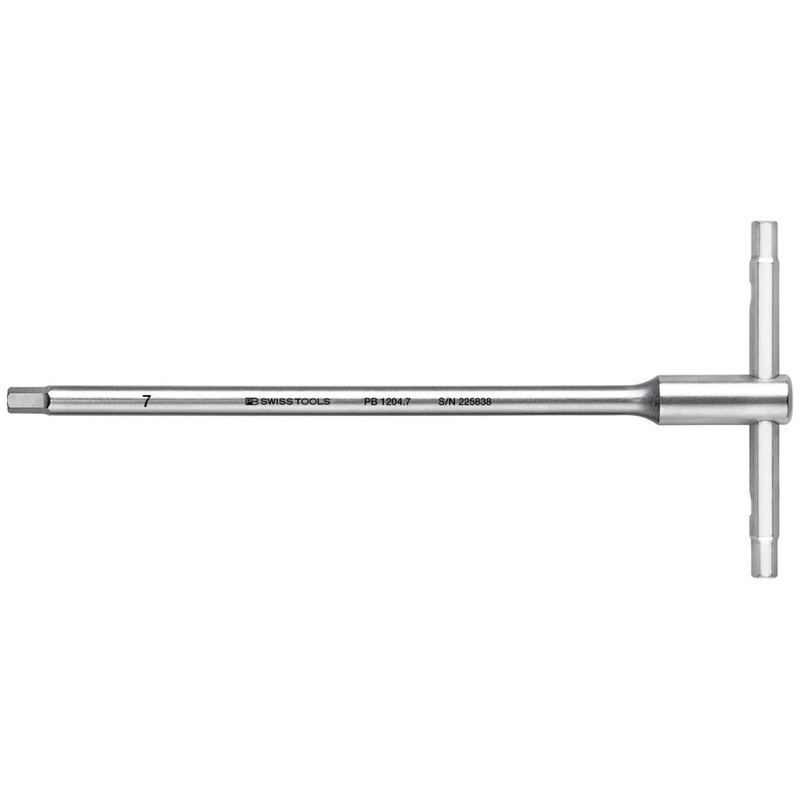 PB Swiss PB 1204.7 Hex Screwdriver with Sliding T-Handle, 7 mm, L - 230 mm