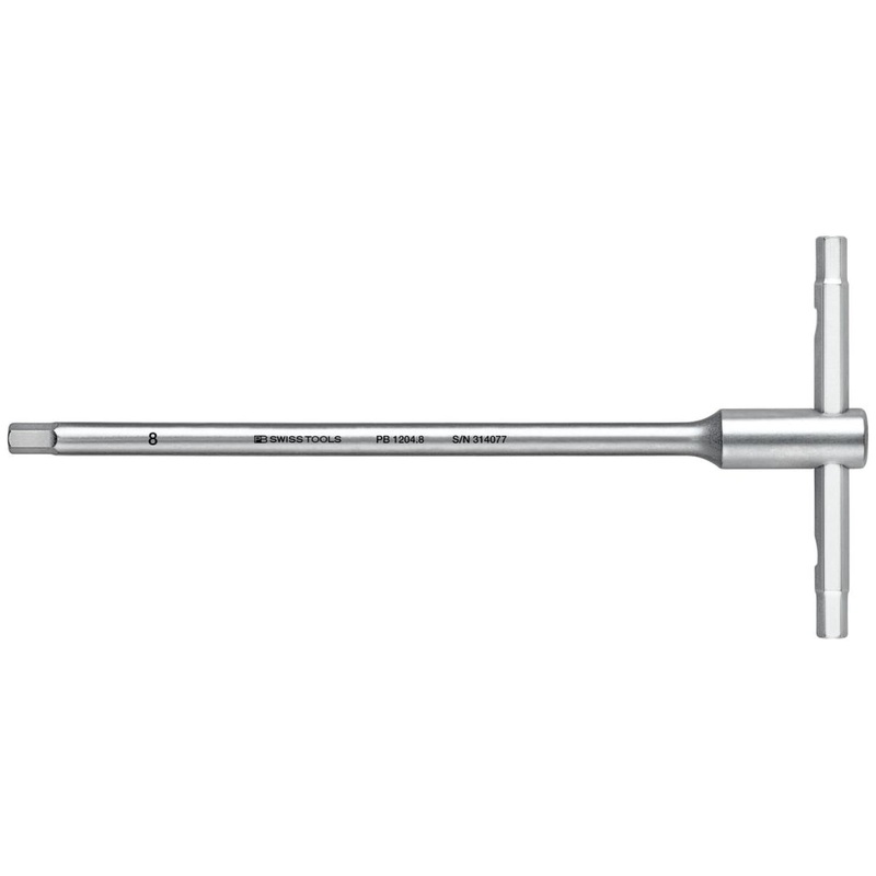 PB Swiss PB 1204.8 Hex Screwdriver with Sliding T-Handle, 8 mm, L - 245 mm