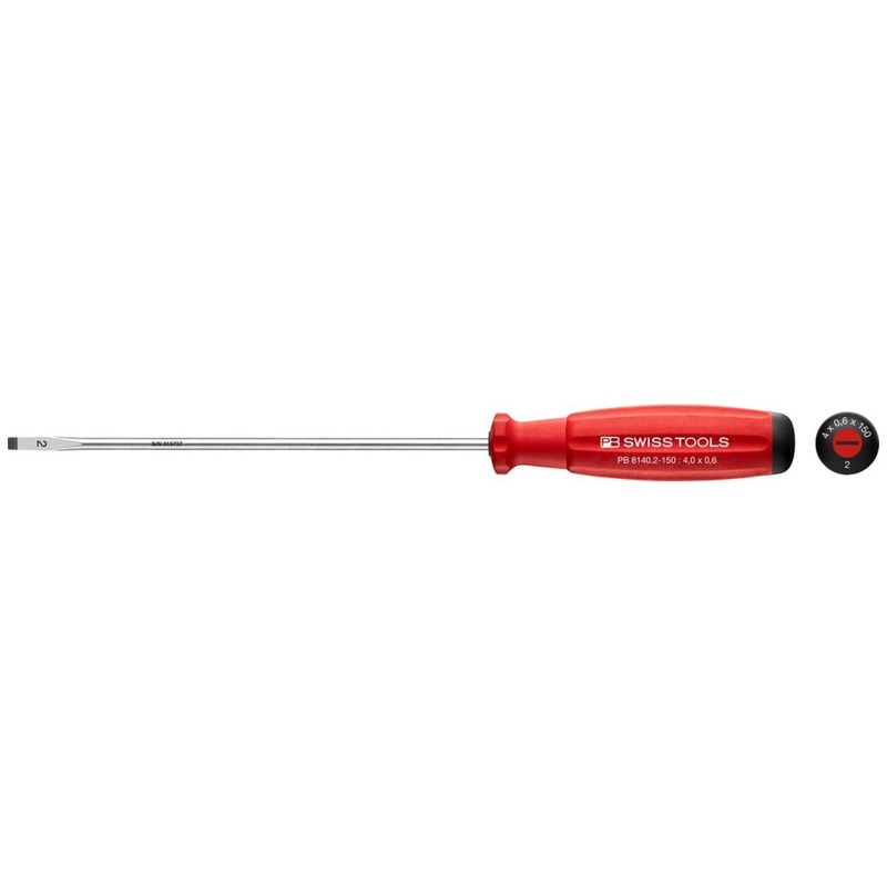 PB Swiss PB 8140.2-150 Screwdriver Slotted with Swiss Grip Handle, L - 245 mm