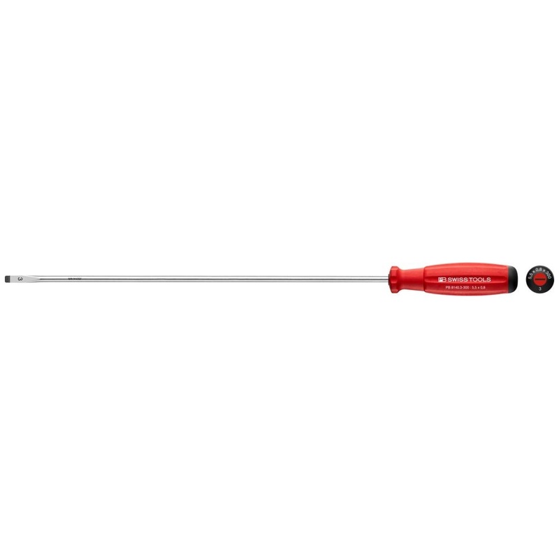 PB Swiss PB 8140.3-300 Screwdriver Slotted with Swiss Grip Handle Parallel, L - 400 mm
