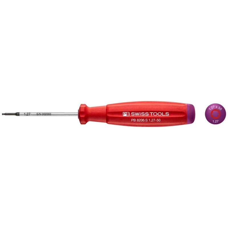 PB Swiss PB 8206.S1,27-50 Screwdrivers for Hexagon Socket Screws, Ballpoint, L - 127 mm
