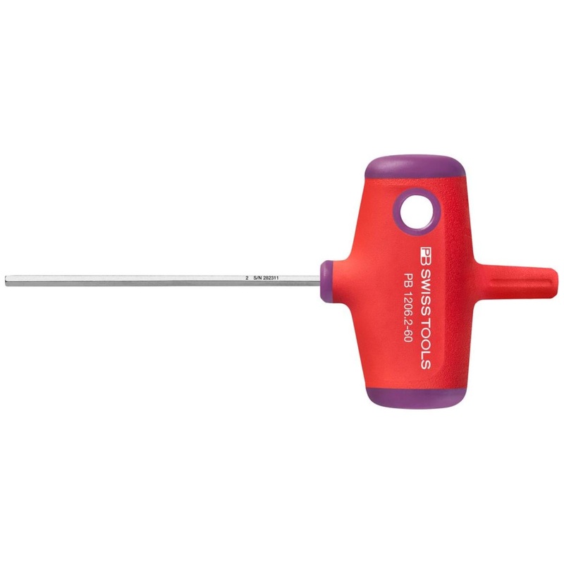PB Swiss Tools PB 1206.2-60 Cross-Handle Screwdrivers, Hex 2 mm, 60 mm