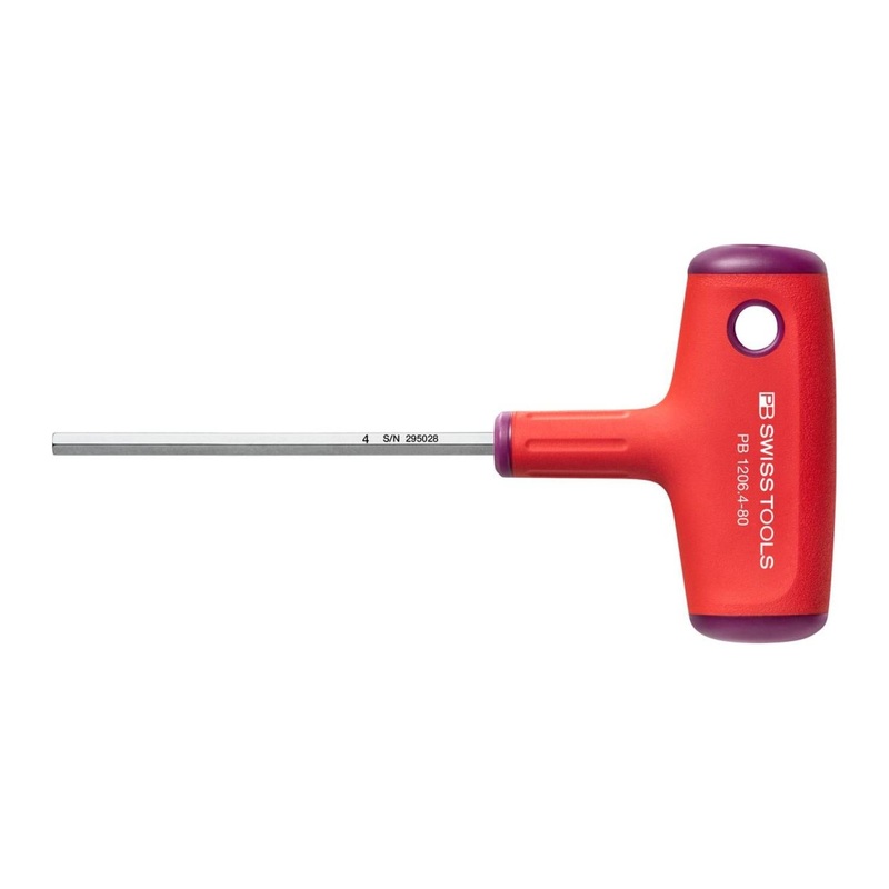 PB Swiss Tools PB 1206.4-80 Cross-Handle Screwdrivers, Hex 4 mm, 55 mm