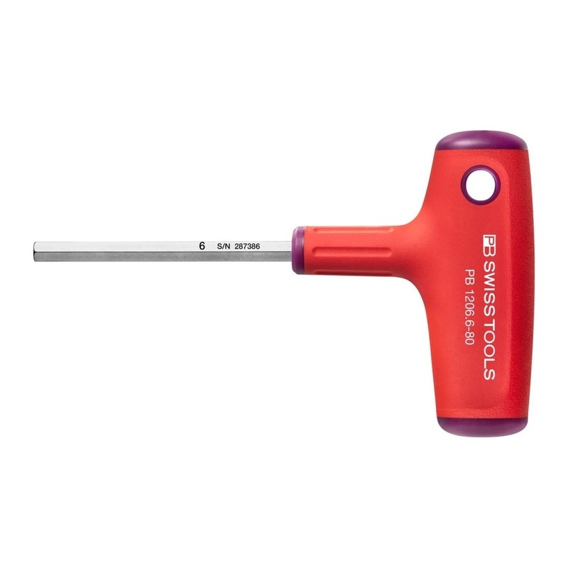 PB Swiss Tools PB 1206.6-80 Cross-Handle Screwdrivers, Hex 6 mm, 50 mm