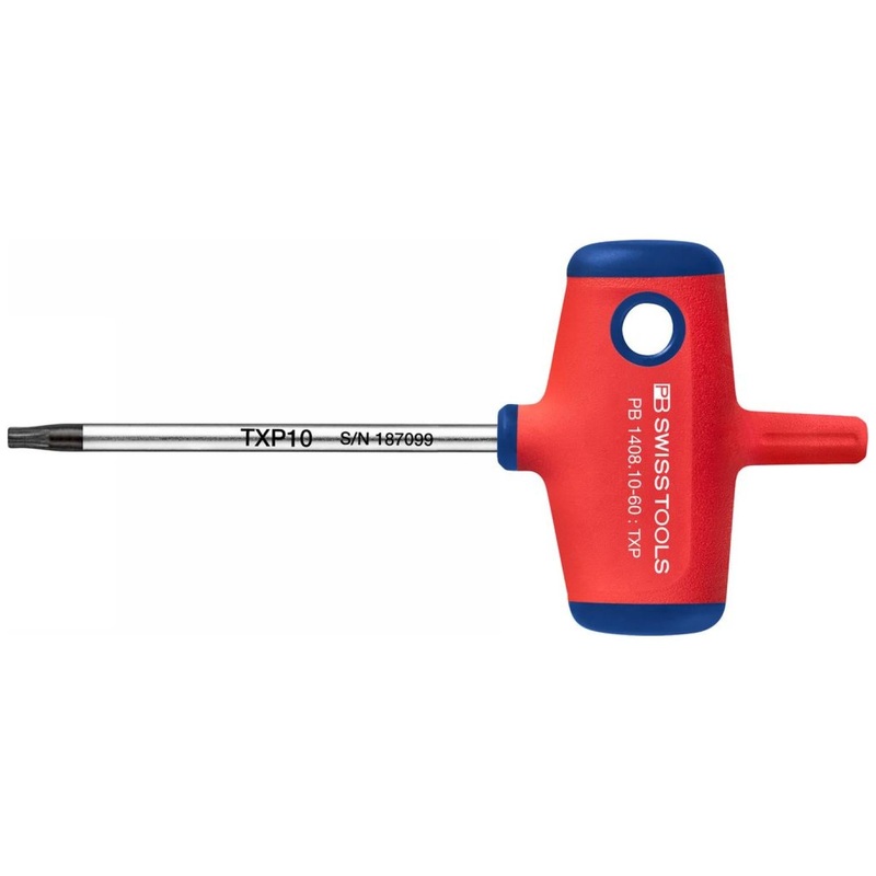 PB Swiss Tools PB 1408.10-60 Cross-Handle Screwdrivers, TORX Plus TXP10