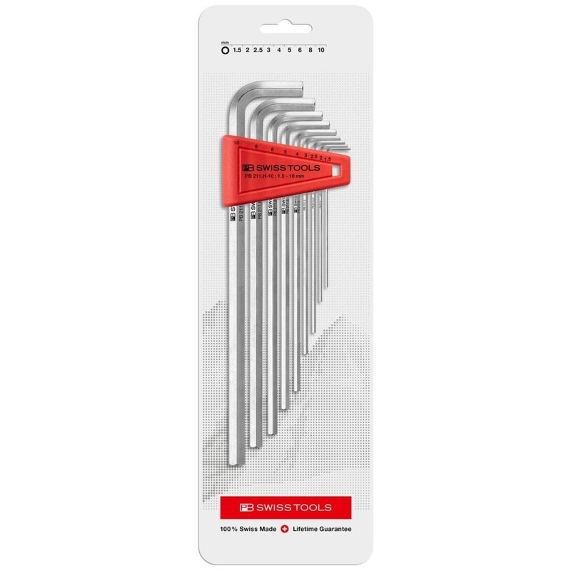 PB Swiss Tools PB 211.H-10 CN L-Key Set Hex 9-Piece