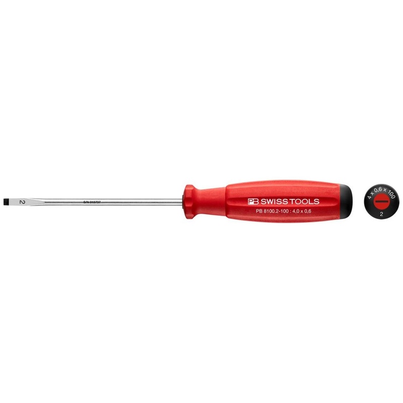 PB Swiss Tools PB 8100.2-100 SwissGrip Screwdrivers 4 mm