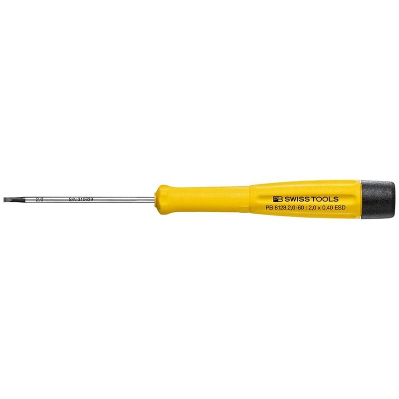 PB Swiss Tools PB 8128.2,0-60 ESD Electronic Screwdriver, Slotted