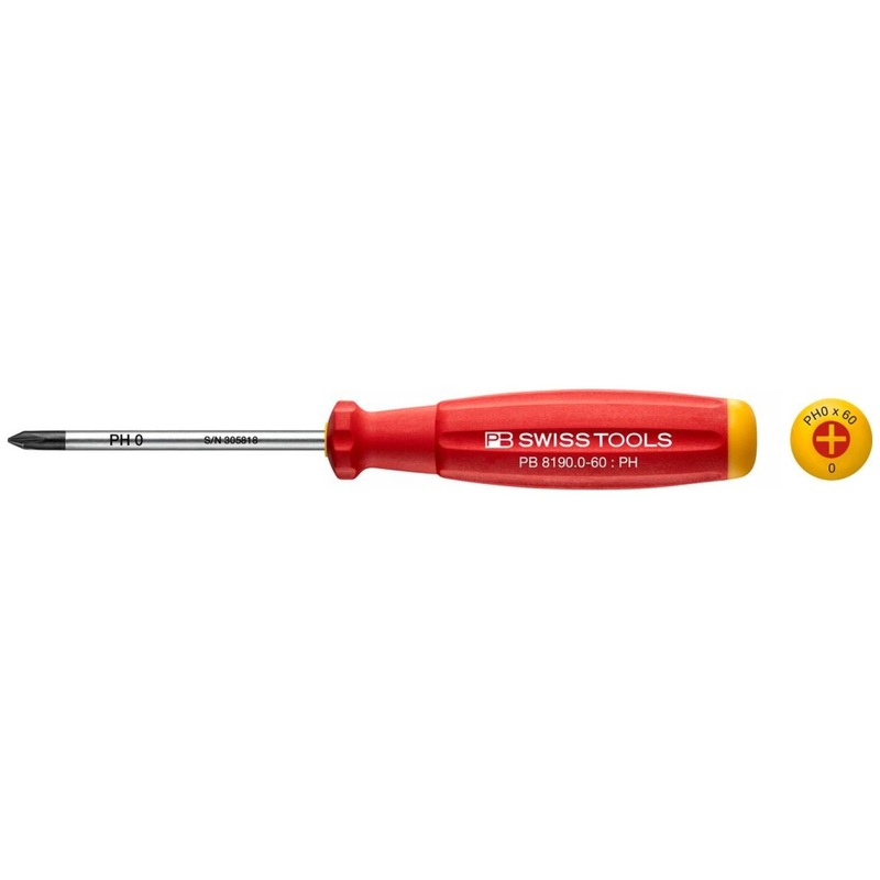 PB Swiss Tools PB 8190.0-60 * SwissGrip Screwdrivers 4 mm