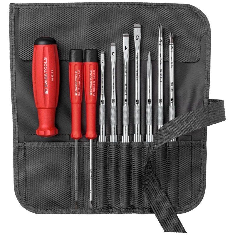 PB Swiss Tools PB 8218.BK SwissGrip Screwdriver 10 Pcs