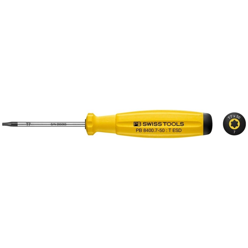 PB Swiss Tools PB 8400.7-50 ESD SwissGrip Screwdriver TORX  ESD - TX7