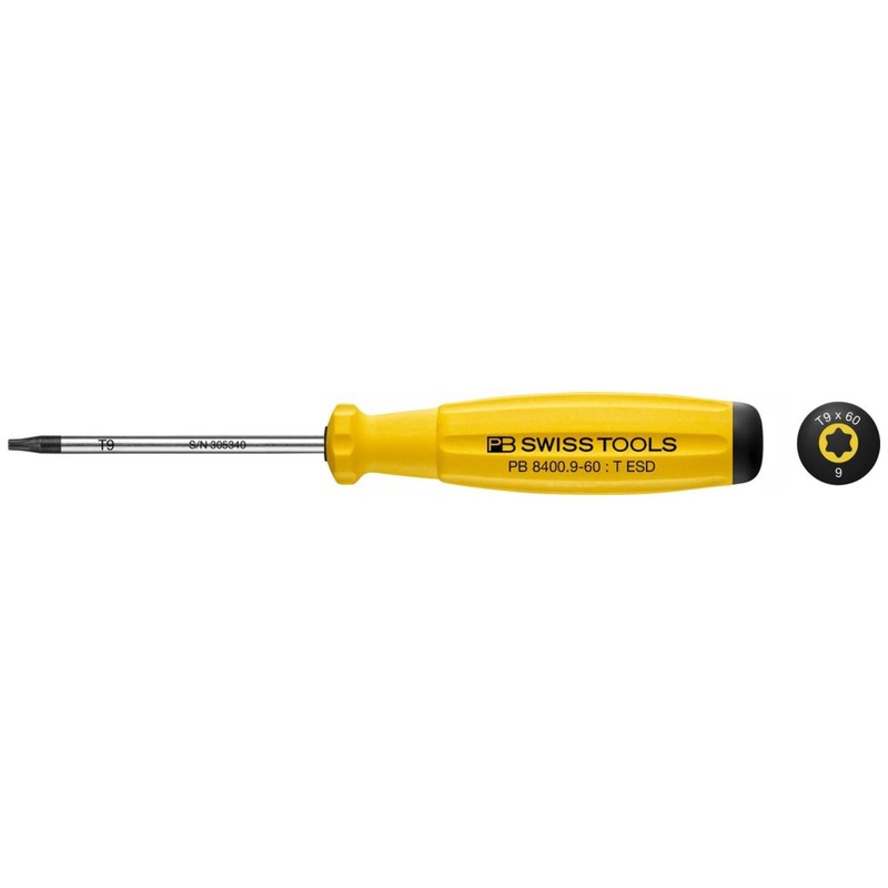 PB Swiss Tools PB 8400.9-60 ESD SwissGrip Screwdriver TORX  ESD - TX9