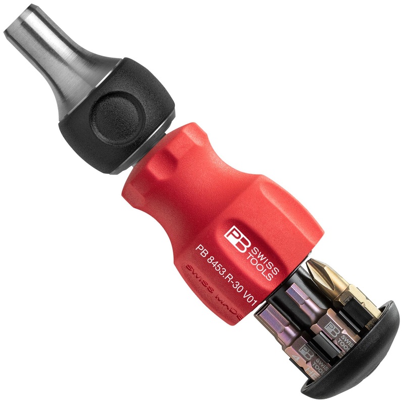 PB Swiss Tools PB 8453.R-30 V01 Insider Stubby Ratchet 30 mm