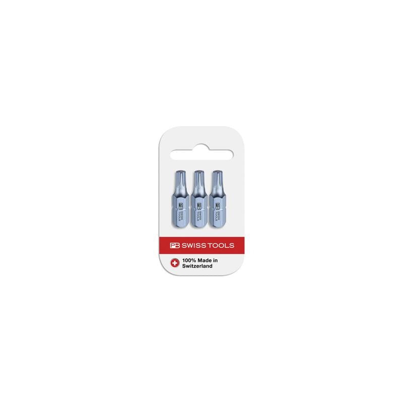 PB Swiss Tools PB C6.400/30 CN3 PrecisionBit, Design C 6.3 TORX , Size 30 , 3 Piece - 1/4 Inch