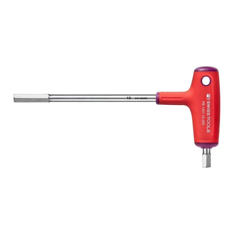 PB Swiss PB 1207.10-200 Hex  Cross-Handle Screwdriver, with Side Drive, 10 mm, L - 245 mm
