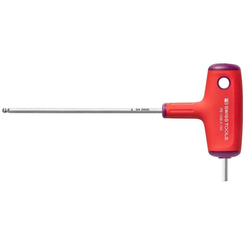 PB Swiss PB 1208.4-150 Hex  Cross-Handle Screwdriver, with Side Drive and Ballpoint, L - 187 mm