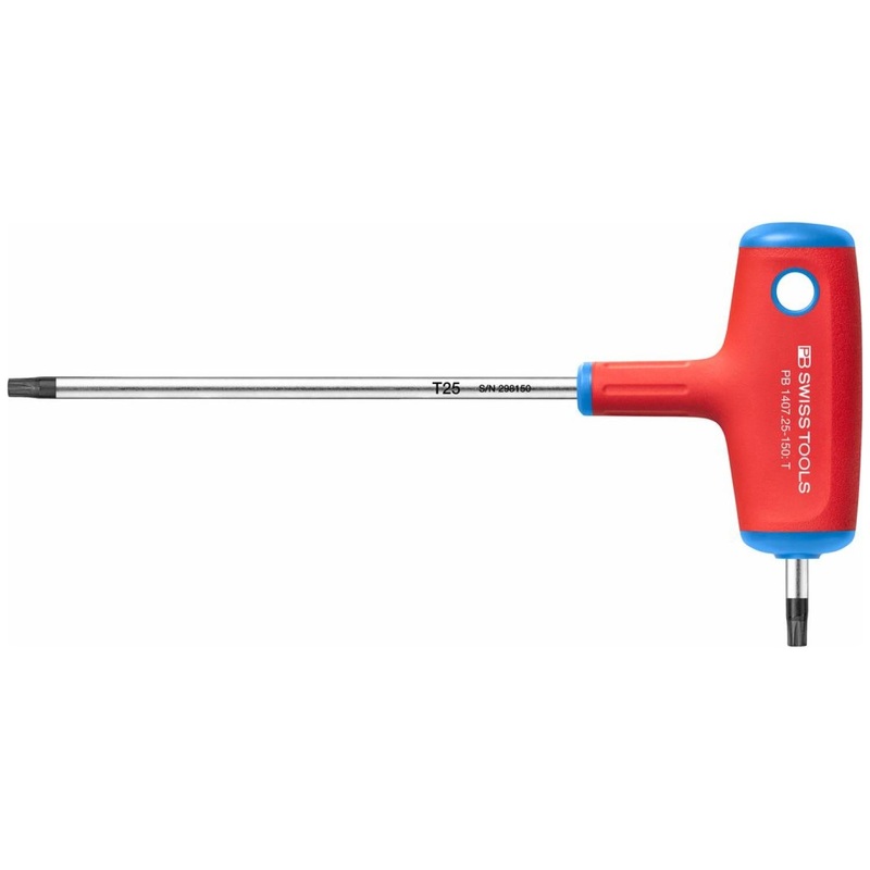 PB Swiss PB 1407.25-150 TORX Cross-Handle Screwdriver, with Side Drive, T25, L - 187 mm