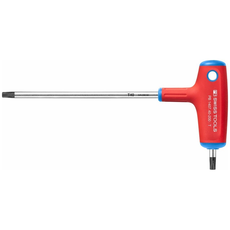 PB Swiss PB 1407.40-200 TORX Cross-Handle Screwdriver, with Side Drive, T40, L - 245 mm