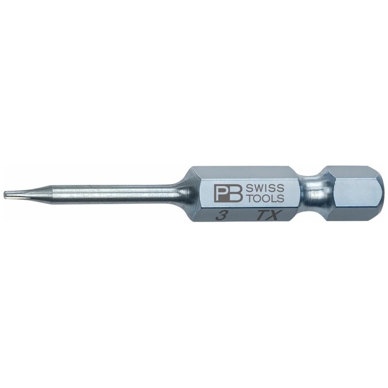PB Swiss PB E6.400/3-50 Precision Bit for TORX-Screws, T3, L - 50 mm