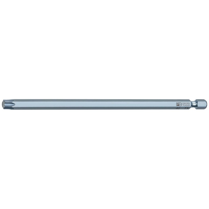 PB Swiss PB E6L.400/40-150 Long Blade Precision Bit for TORX-Screws, T40, L - 150 mm