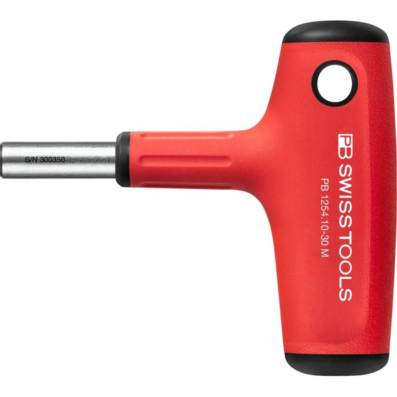 PB Swiss Tools PB 1254.10-30 M Universal bit holder for PrecisionBits C6 1/4", SwissGrip Cross-handle, magnetic
