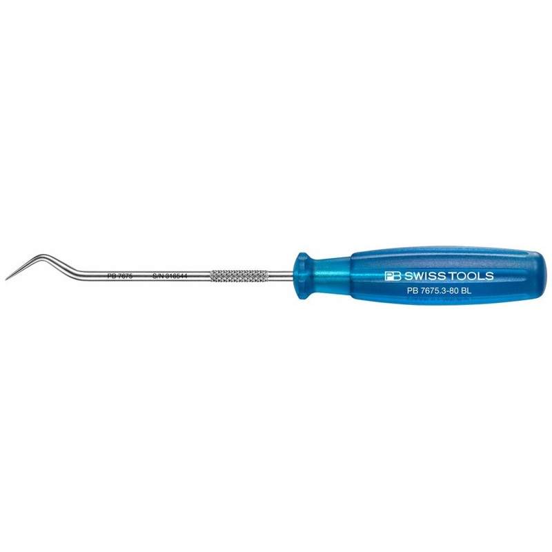 PB Swiss Tools PB 7675.3-80 BL Elbow PickTool With Multicraft Handle, V-Shape