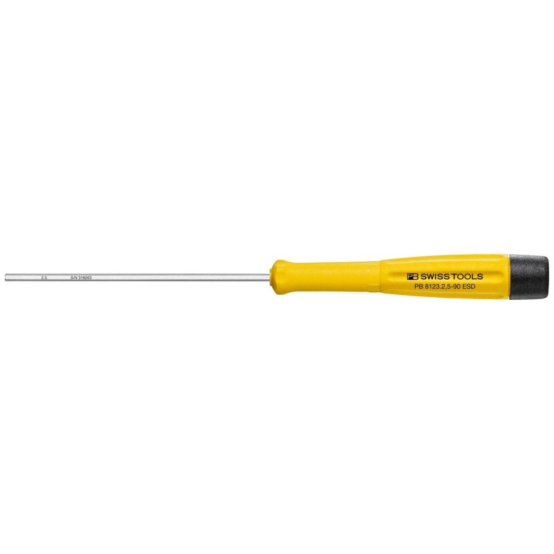 PB Swiss Tools PB 8123.2,5-90 ESD Electronics Screwdriver, Hex