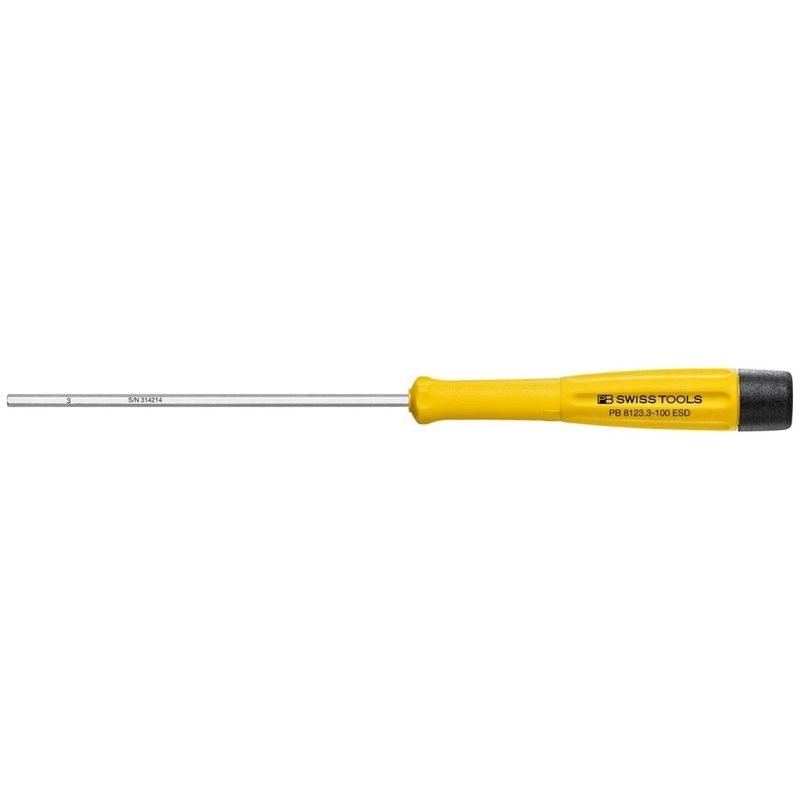 PB Swiss Tools PB 8123.3-100 ESD Electronics Screwdriver, Hex