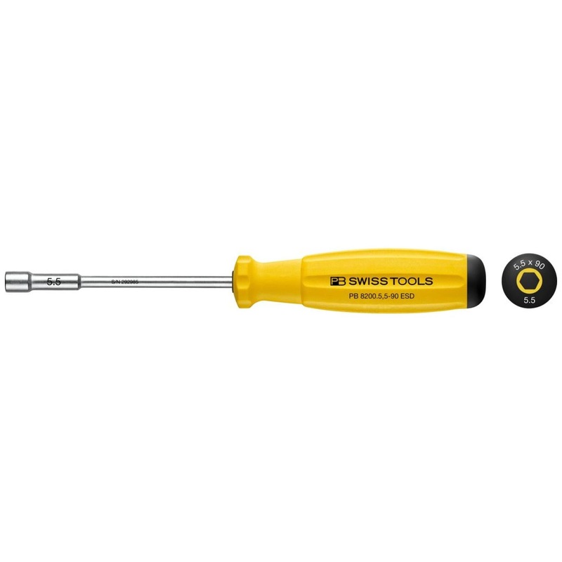 PB Swiss Tools PB 8200.5,5-90 ESD SwissGrip Socket Screwdrivers Hex ESD - 5.5 mm