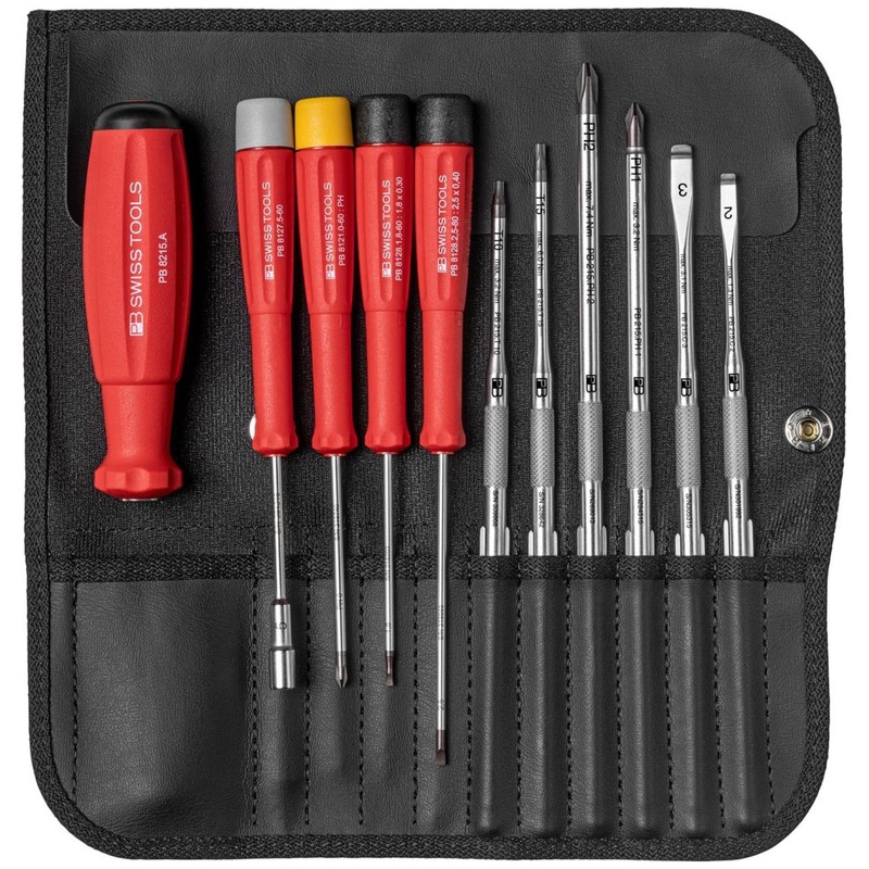 PB Swiss Tools PB 8220.ind. Screwdriver set in roll-up case for computers