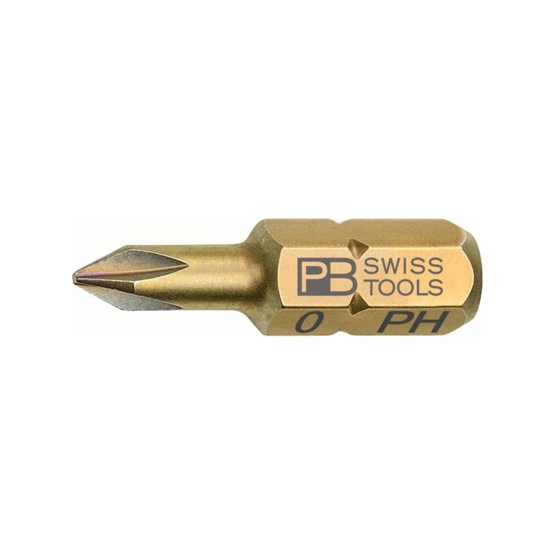 PB Swiss Tools PB C6.190/0 Precision Bit, Phillips PH 0