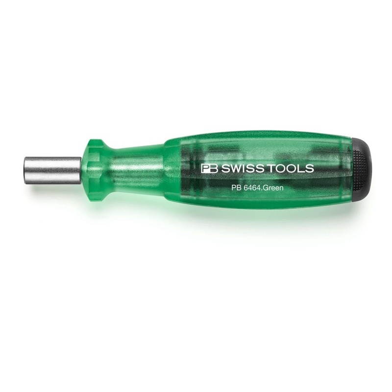 PB Swiss PB 6464.Green Bit Holding Screwdriver with Magazine, Slotted, Phillips, TORX, 9 Pcs