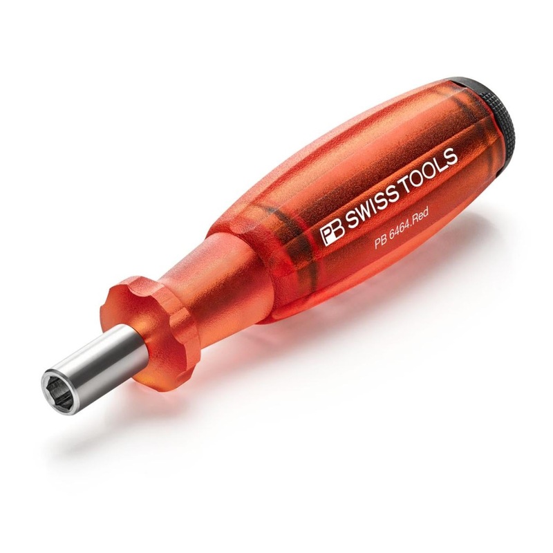 PB Swiss PB 6464.Red Bit Holding Screwdriver with Magazine, Slotted, Phillips, TORX, 9 Pcs